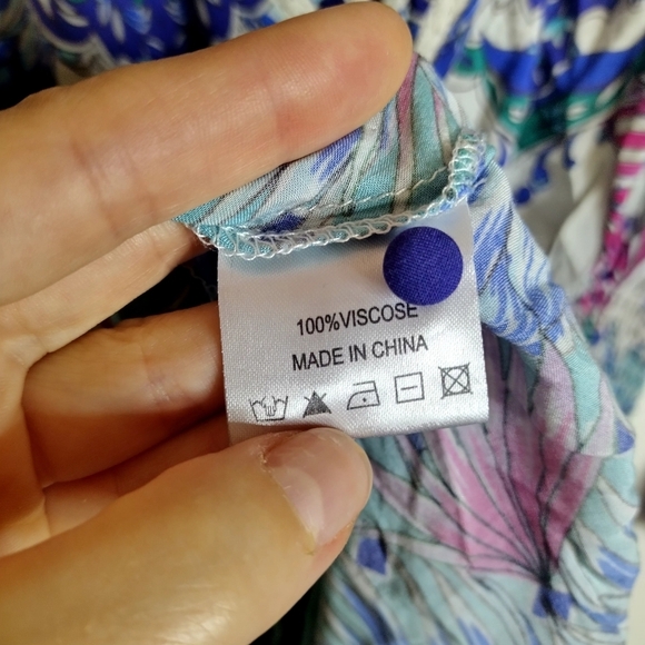 Melissa Odabash Caroline V Neck Bottom Down Boho Maxi Dress Sz M - Picture 8 of 12